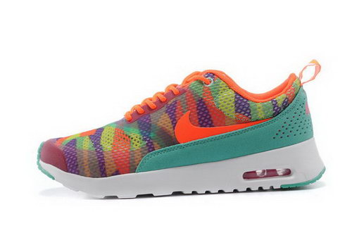 Womens Nike Air Max Thea Orange Red Water Green Online